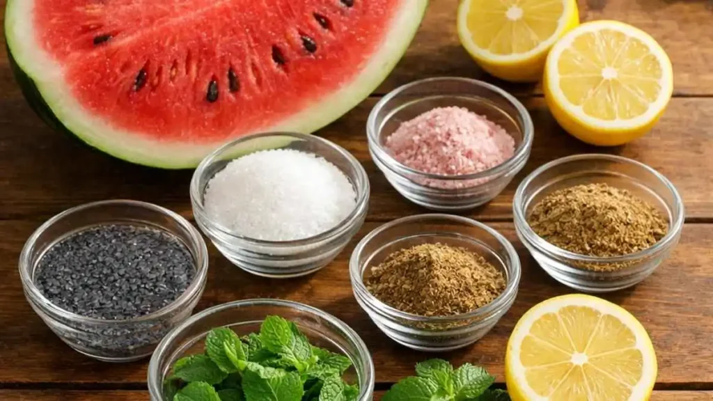 Ingredients for watermelon syrup in hindi