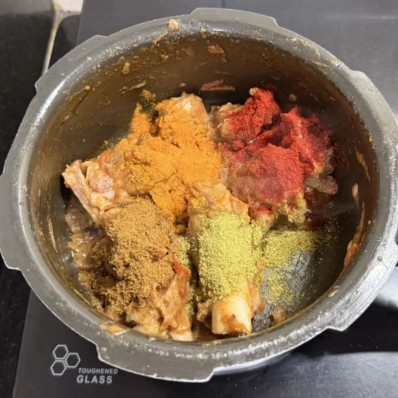 Add the Powder Spices and Cook the Masala