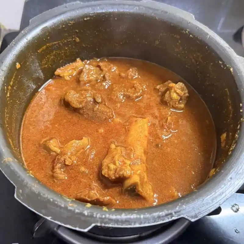  Pressure Cook Until the Mutton is Tender