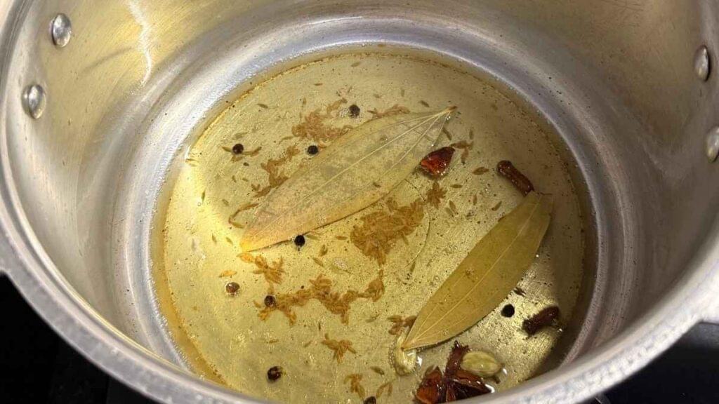 Mutton pulao in pressure cooker Mutton Pulao